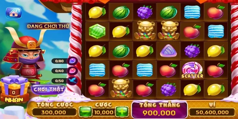 Phần thưởng cho người chiến thắng game Candy